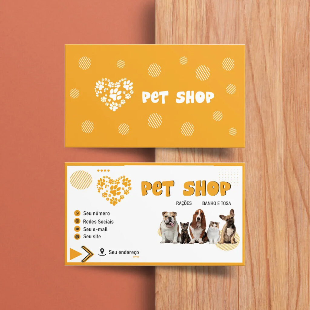 Cartão De Visita Para Pet Shop