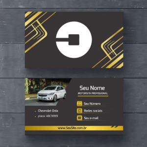 Cartão de Visita para Uber - Couchê 300g | Fr e Vr