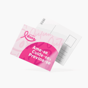 Cartão Postal Couchê 250g | Tamanho 9x10cm - Verniz Total frente