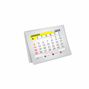 Mini Calendário Bloco Para Ímã 2026 | Tamanho 4 X 5cm