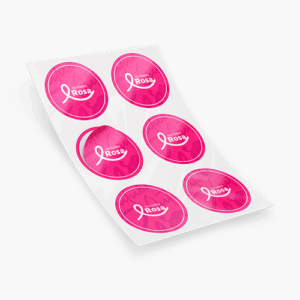 Adesivo em Folha Tamanho 7x7cm Personalizado