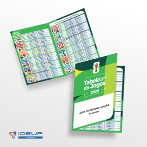 tabela da copa 2026 personalizada | tam 14 x 20cm | 90g