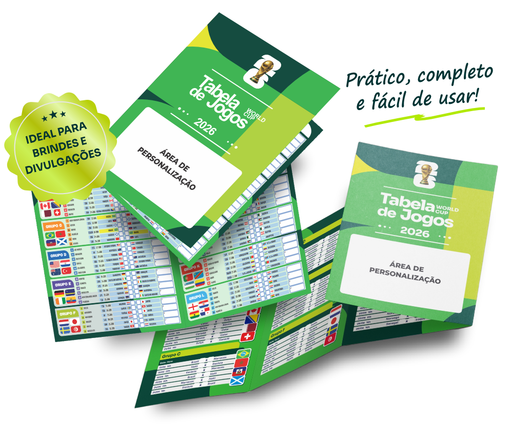 Tabelinha da copra personalizada